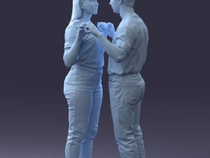 000322 Couple Forming Heart Gesture 1128 3dp 3D Print Model