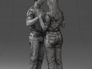 000322 Couple Forming Heart Gesture 1128 3dp 3D Print Model