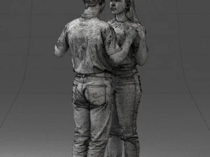 000322 Couple Forming Heart Gesture 1128 3dp 3D Print Model