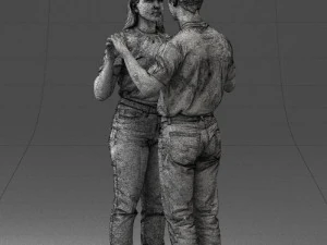 000322 Couple Forming Heart Gesture 1128 3dp 3D Print Model
