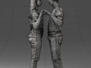 000322 Couple Forming Heart Gesture 1128 3dp 3D Print Model