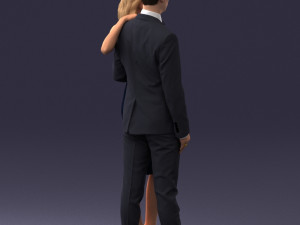000102 Elegant Couple in Formal Attire 0109 3D Model