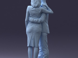 000102 Elegant Couple in Formal Attire 0109 3D Model