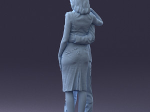 000102 Elegant Couple in Formal Attire 0109 3D Model