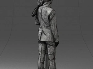 000102 Elegant Couple in Formal Attire 0109 3D Model