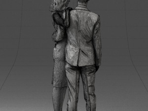000102 Elegant Couple in Formal Attire 0109 3D Model