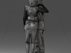 000102 Elegant Couple in Formal Attire 0109 3D Model