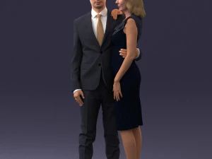 000102 Elegant Couple in Formal Attire 0109 3dp 3D Print Model
