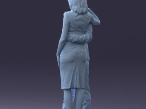 000102 Elegant Couple in Formal Attire 0109 3dp 3D Print Model