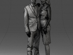 000102 Elegant Couple in Formal Attire 0109 3dp 3D Принт Модель