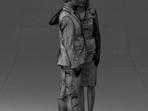 000102 Elegant Couple in Formal Attire 0109 3dp 3D Print Model