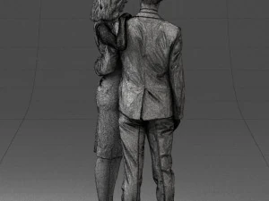 000102 Elegant Couple in Formal Attire 0109 3dp 3D Print Model