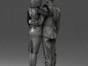 000102 Elegant Couple in Formal Attire 0109 3dp 3D Print Model