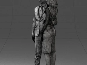 000102 Elegant Couple in Formal Attire 0109 3dp 3D Print Model