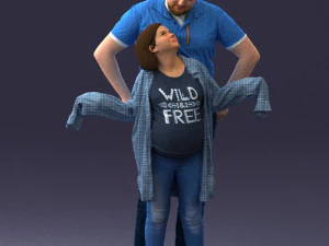 000091 Loving Couple 1113 3D Model