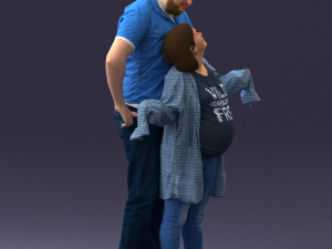 000091 Loving Couple 1113 Model 3D