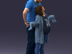 000091 Loving Couple 1113 3D Model