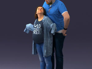 000091 Loving Couple 1113 3D Model