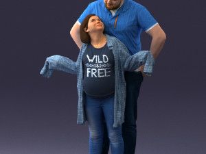 000091 Loving Couple 1113 Model 3D