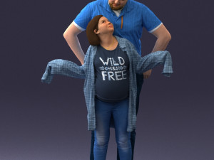 000091 Loving Couple 1113 Model 3D