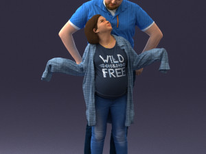 000091 Loving Couple 1113 Model 3D