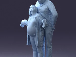 000091 Loving Couple 1113 3D Model