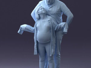 000091 Loving Couple 1113 3D Model