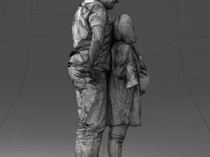 000091 Loving Couple 1113 3D Model