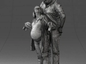 000091 Loving Couple 1113 3D Model