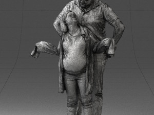 000091 Loving Couple 1113 Model 3D