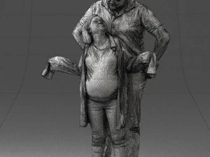000091 Loving Couple 1113 3D Model
