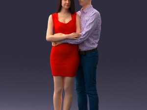 beauty couple 0525 3d print ready 3D Print Model