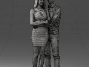 beauty couple 0525 3d print ready 3D Print Model
