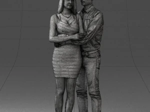 beauty couple 0525 3d print ready 3D Print Model