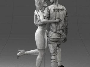 000103 A Romantic Sports Moment 0116 3dp 3D Print Model