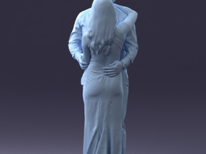 000100 Wedding Couple 0105 3D 模型