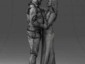 000100 Wedding Couple 0105 3D 模型