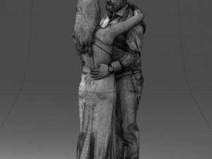 000100 Wedding Couple 0105 3D 模型