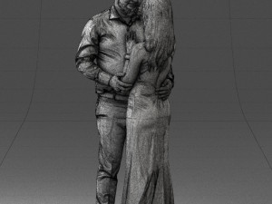 000100 Wedding Couple 0105 3D 模型