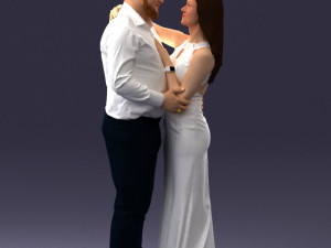 000100 Wedding Couple 0105 3dp 3D Print Model
