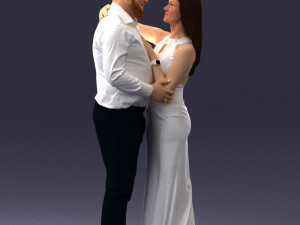 000100 Wedding Couple 0105 3dp 3Dプリントモデル