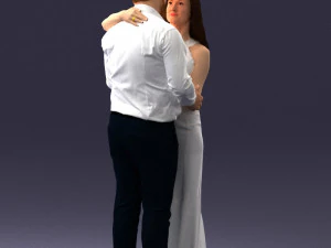 000100 Pasangan Pernikahan 0105 3dp Model Cetak 3D