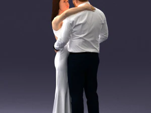 000100 Pasangan Pernikahan 0105 3dp Model Cetak 3D