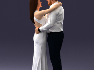 000100 Wedding Couple 0105 3dp 3Dプリントモデル