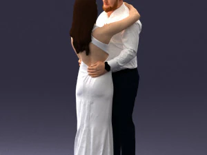 000100 Pasangan Pernikahan 0105 3dp Model Cetak 3D