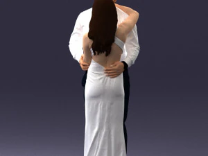000100 Pasangan Pernikahan 0105 3dp Model Cetak 3D