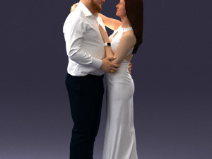 000100 Wedding Couple 0105 3dp 3Dプリントモデル