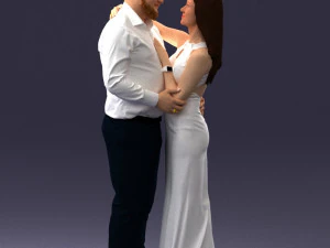 000100 Pasangan Pernikahan 0105 3dp Model Cetak 3D