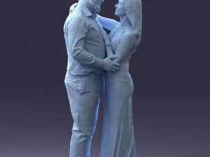 000100 Pasangan Pernikahan 0105 3dp Model Cetak 3D