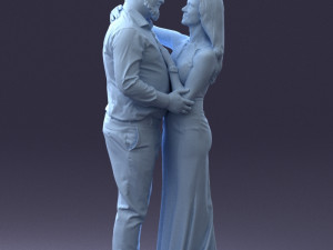 000100 Wedding Couple 0105 3dp 3Dプリントモデル